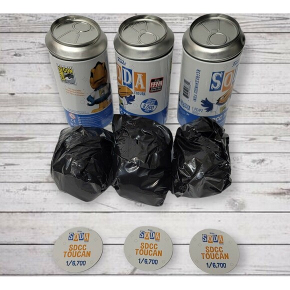 Funko Soda SDCC Toucan 2021 SDCC Limited Edition - 3 COMMONS - Picture 2 of 7